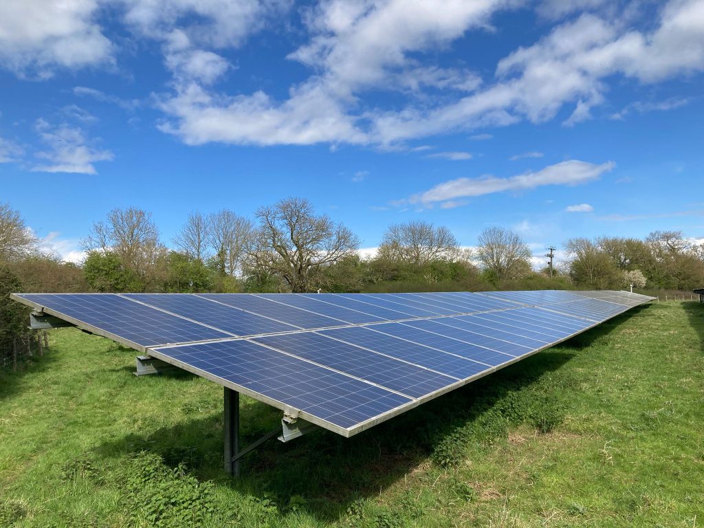 Wiltshire Wildlife Community Energy solar panels at Chelworth